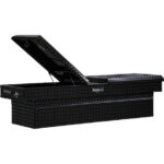 Buyers Gloss Black Diamond Tread Aluminum Gull Wing Truck Tool Box